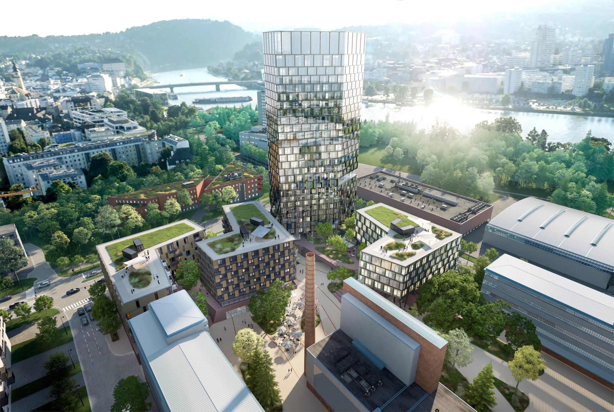 Quadrill Fassadenprojekt in Linz